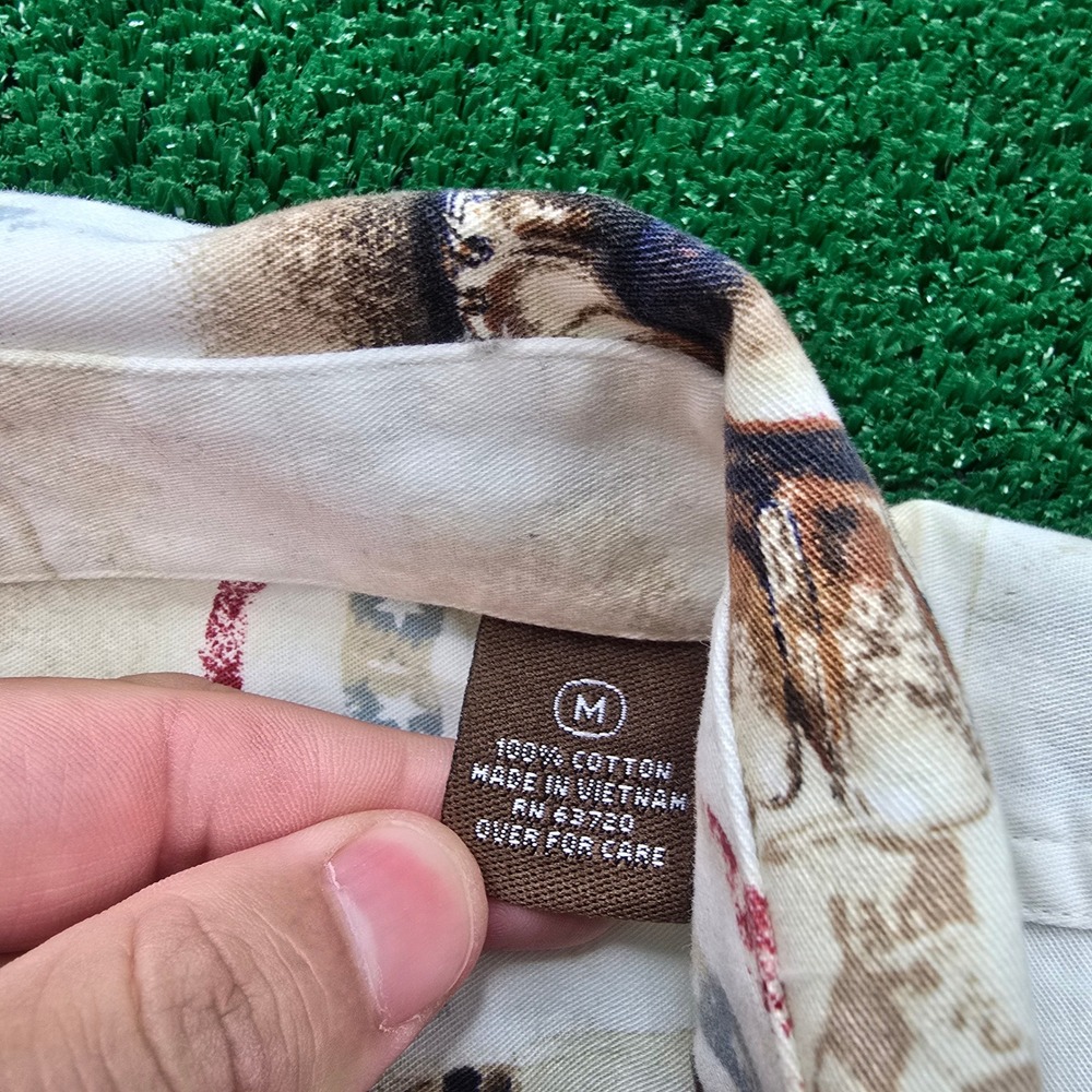 Clearwater Outfitters Shirt Mens Medium Button Down Old Time Baseball‎ Theme - Picture 7 of 8